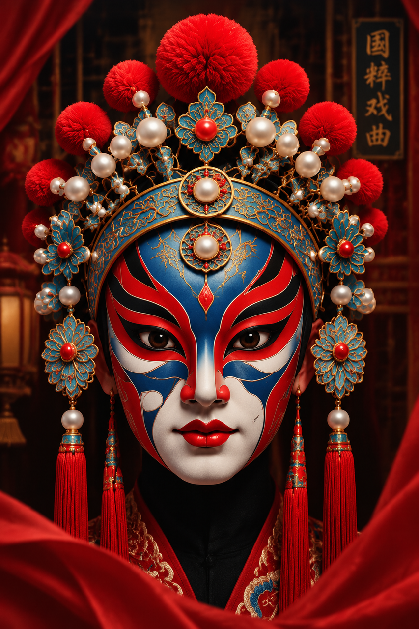 Heritage-themed visual featured in Zopia's campaign: Chinese opera